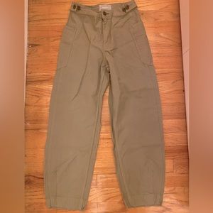 Everlane fatigue barrel pants - green size 00